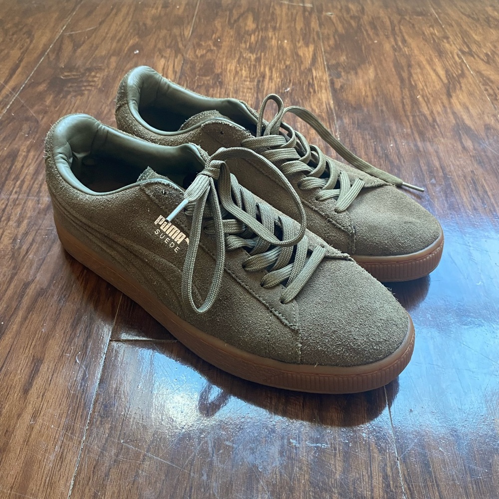 Puma Suede Classic Khaki Sneakers